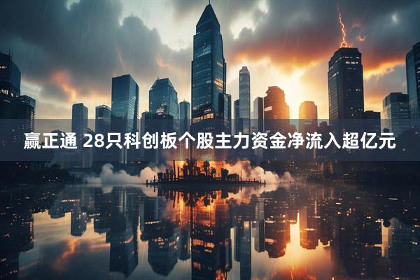 赢正通 28只科创板个股主力资金净流入超亿元